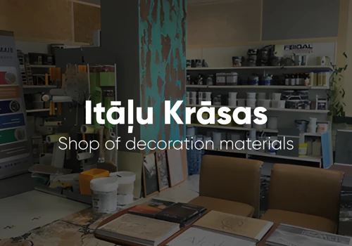 Shop of decoration materials