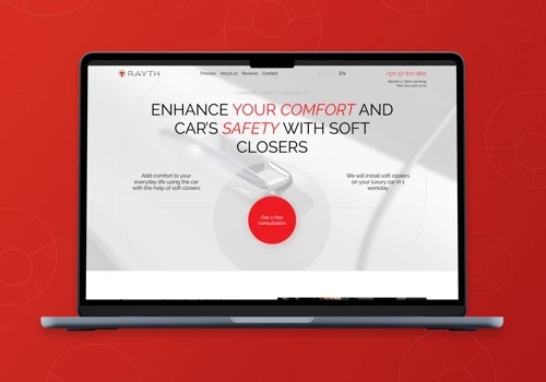 Landing Page for Detailing Center