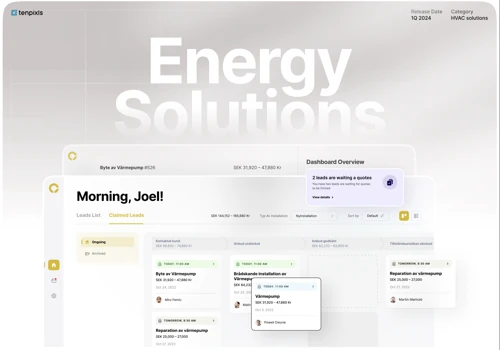 Custom-built CRM system for HVAC industry