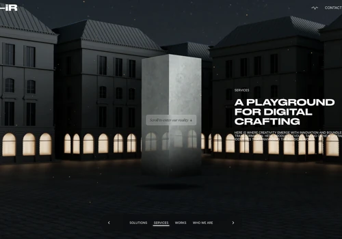 Immersive 3D web development