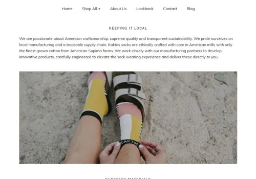 Shopify site for Kaktos