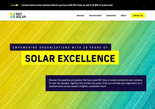 B2B Website Design for Solar Energy Company
