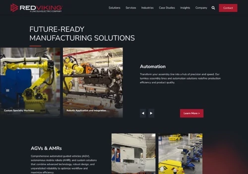 Web Design for Manufacturing & Engineering Company