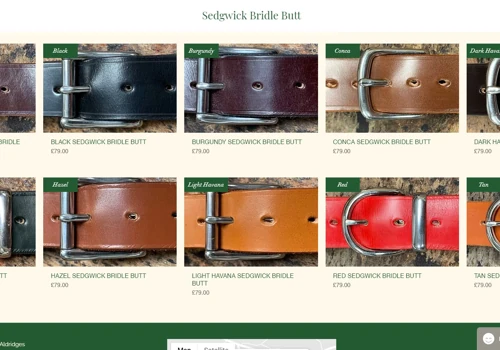 English Made Belts - Aldridges