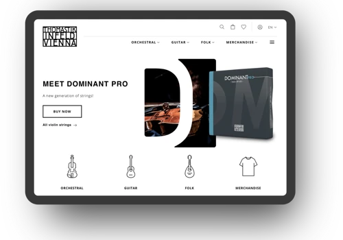 Webshop for Thomastik-Infeld