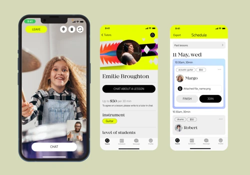 Online lessons app