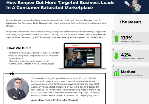 Senpex Gets More Targeted B2B Clients
