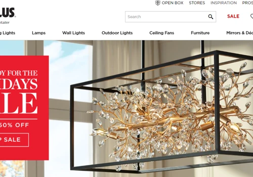 Lamps Plus's Website Design