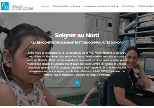 Website to showcase FIQ's mission to northern Quebec