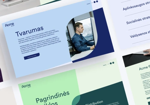 Web design and development for Acme Group