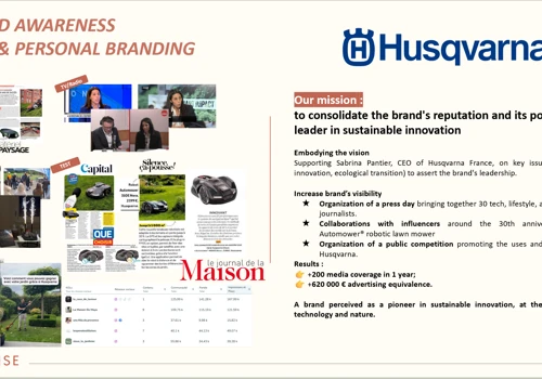 PR and Communication for Husqvarna France