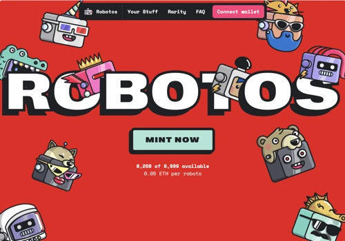 Robotos – collection of characters minted as NFTs