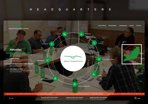 Web design for Ministry of Emergency Situations