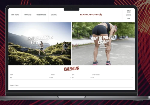 Web application for management of sports events