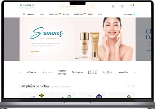 Summer 21 Cosmetic E-commerce Platform