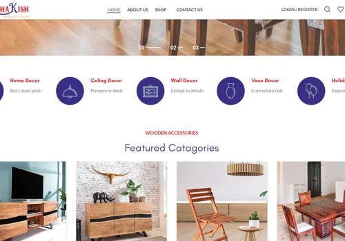 Customized E-Commerce Website