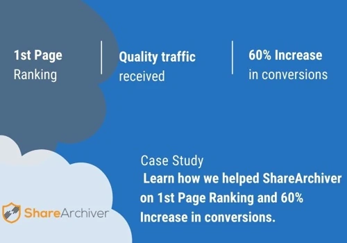1st Page Ranking & 60% Increase in conversions