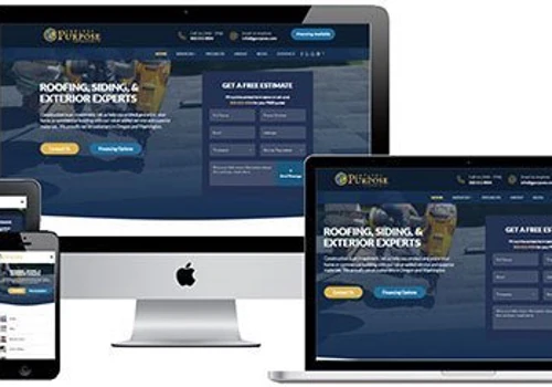 New website design for Greater Purpose Construction LLC