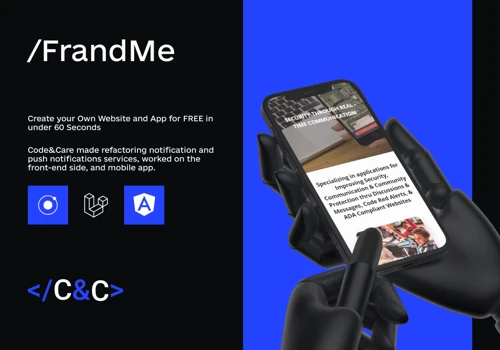 Build a website and mobile app in 60 seconds