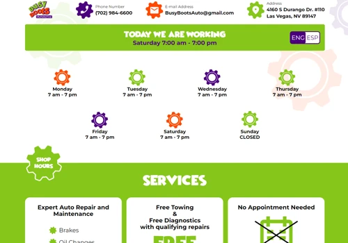 Auto Repair Shop Website & Graphic Design