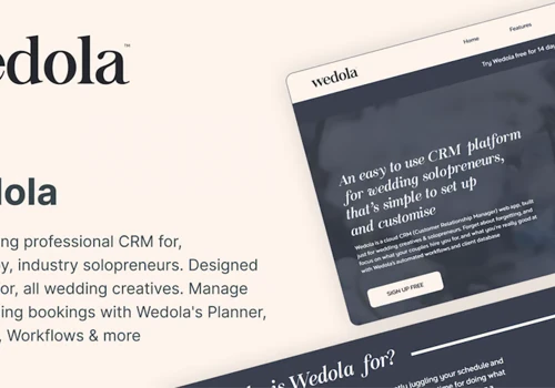 Wedola – Client Management Platform for Wedding Pr
