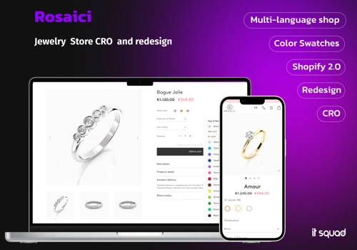 Jewelry E-commerce Store Redesign