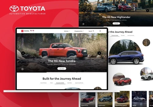Toyota – UI/UX Design, Web Design, Design System