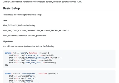 Authorize.Net API Package