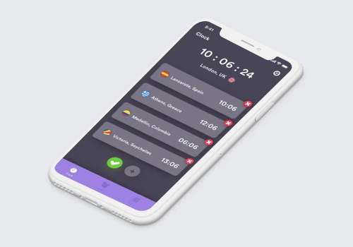 Clocks App UI/UX Design