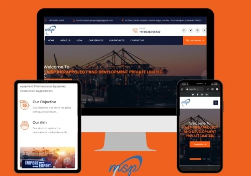 Website & App for Msp Infra Project and Developmen