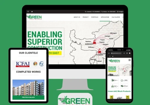 Website & App for Green AAC block