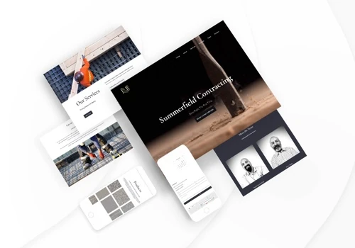 Website design for a contractor in Surrey