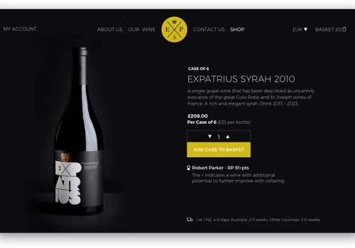 Vineyard website