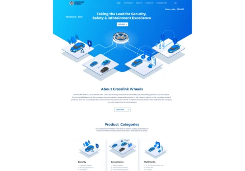 Auto-parts Manufacturer Custom Design Website