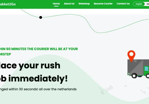 Courier and parcels delivery website