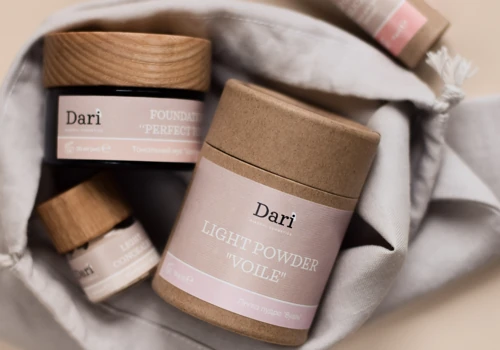 Design for the mineral cosmetics brand Dari