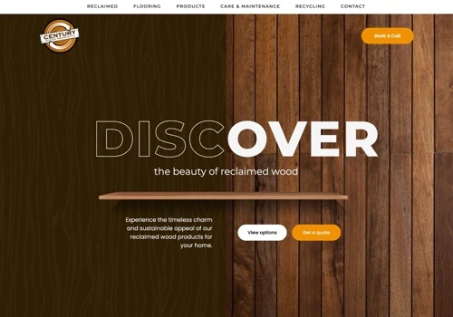Century Wood Website Design