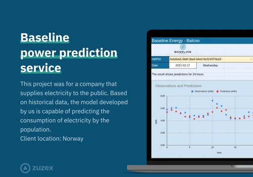 Baseline power prediction service