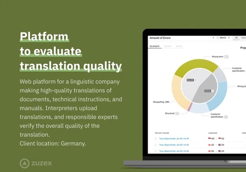 Platform to evaluate translation quality