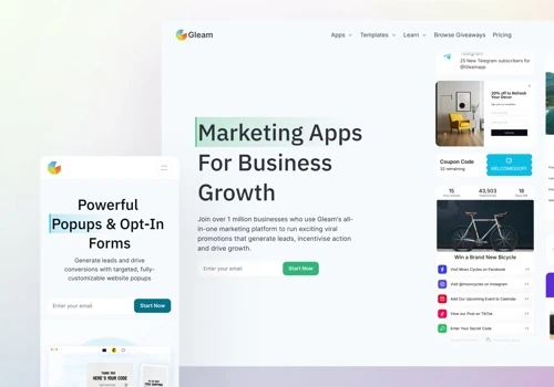 Gleam - Marketing Apps for Business Growth