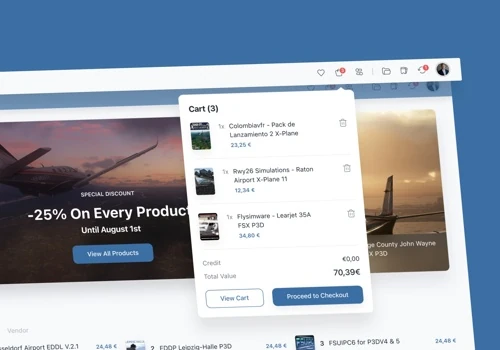 simMarket - Marketplace for Flight Simulation