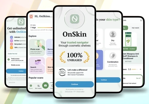 OnSkin Skincare & Cosmetic Ingredient Scanner App