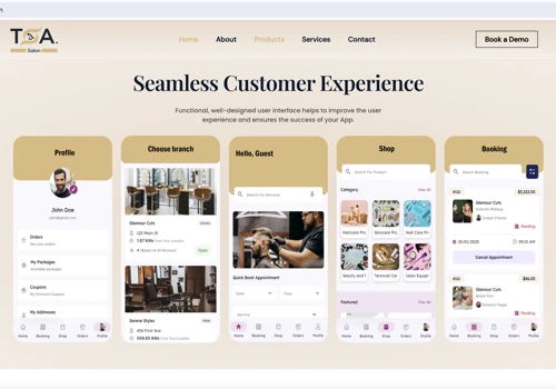 TSA.Salon Beauty Management Mobile App