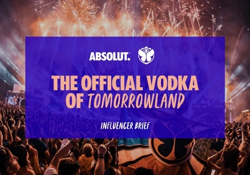 Absolut x Tomorrowland Activation & Influencers