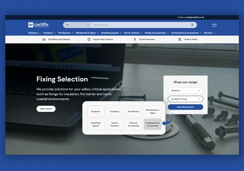 Certifix - Shopify website