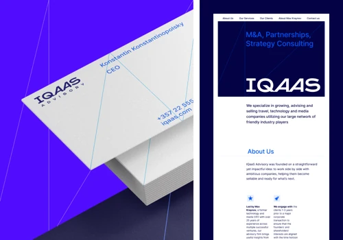 IQaaS Advisory. Australia. Branding & Website