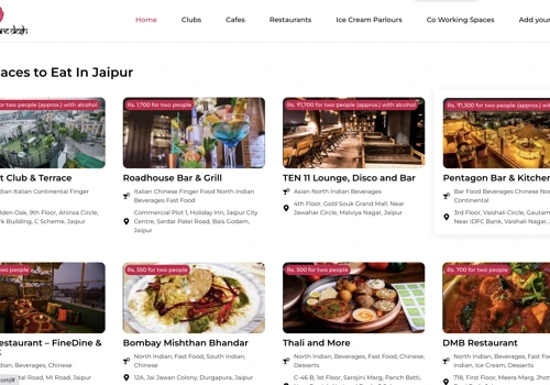 Build A Listing Website For Cafes & Clubs