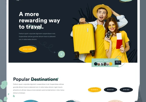 Travel website design(Triypo)