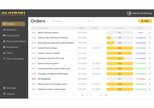Manufacturing tracking system