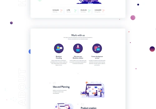 user's avatar Crypto Blockchain Startup Landing Page UI/UX Design